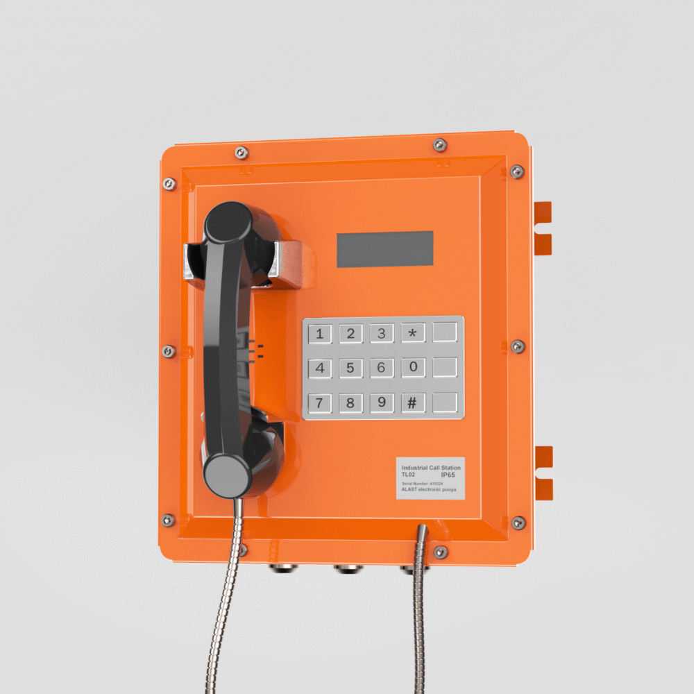 Weatherproof industrial telephone for outdoor communication – ALAST