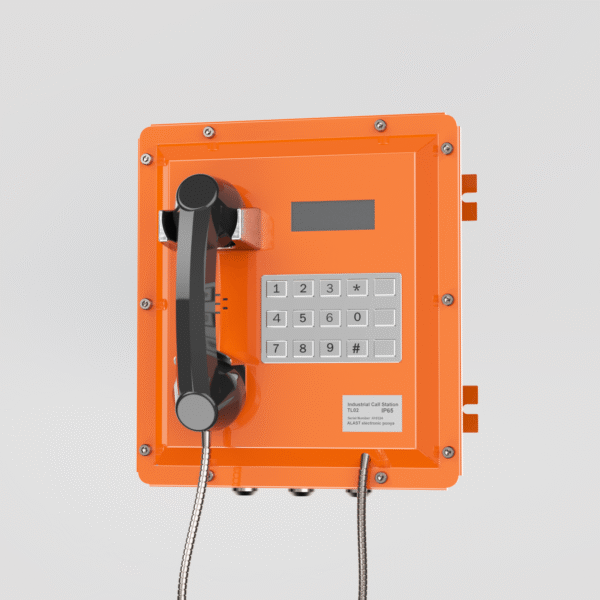 Weatherproof industrial telephone for outdoor communication – ALAST